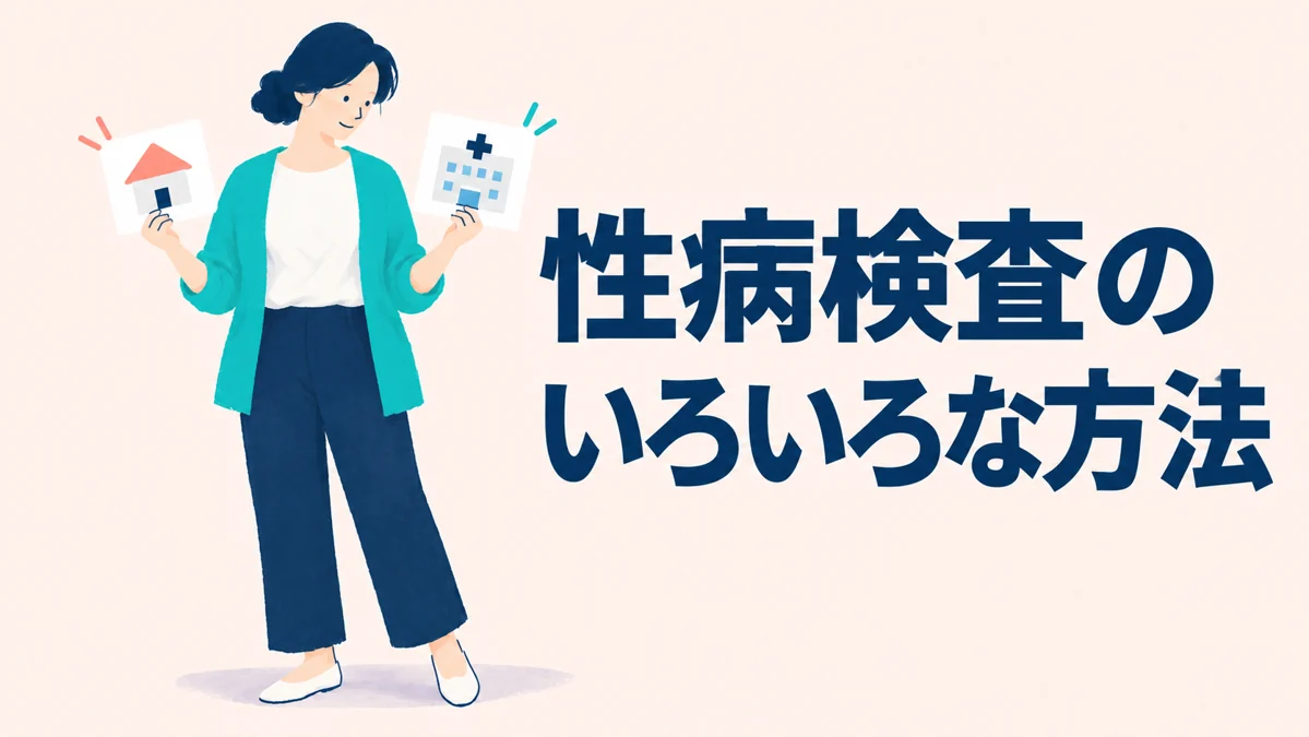 性病検査のいろいろな方法 — イメージイラスト