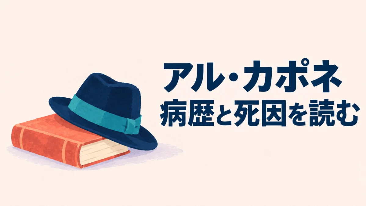 アル・カポネと梅毒：病歴と死因を史料から読む — イメージイラスト